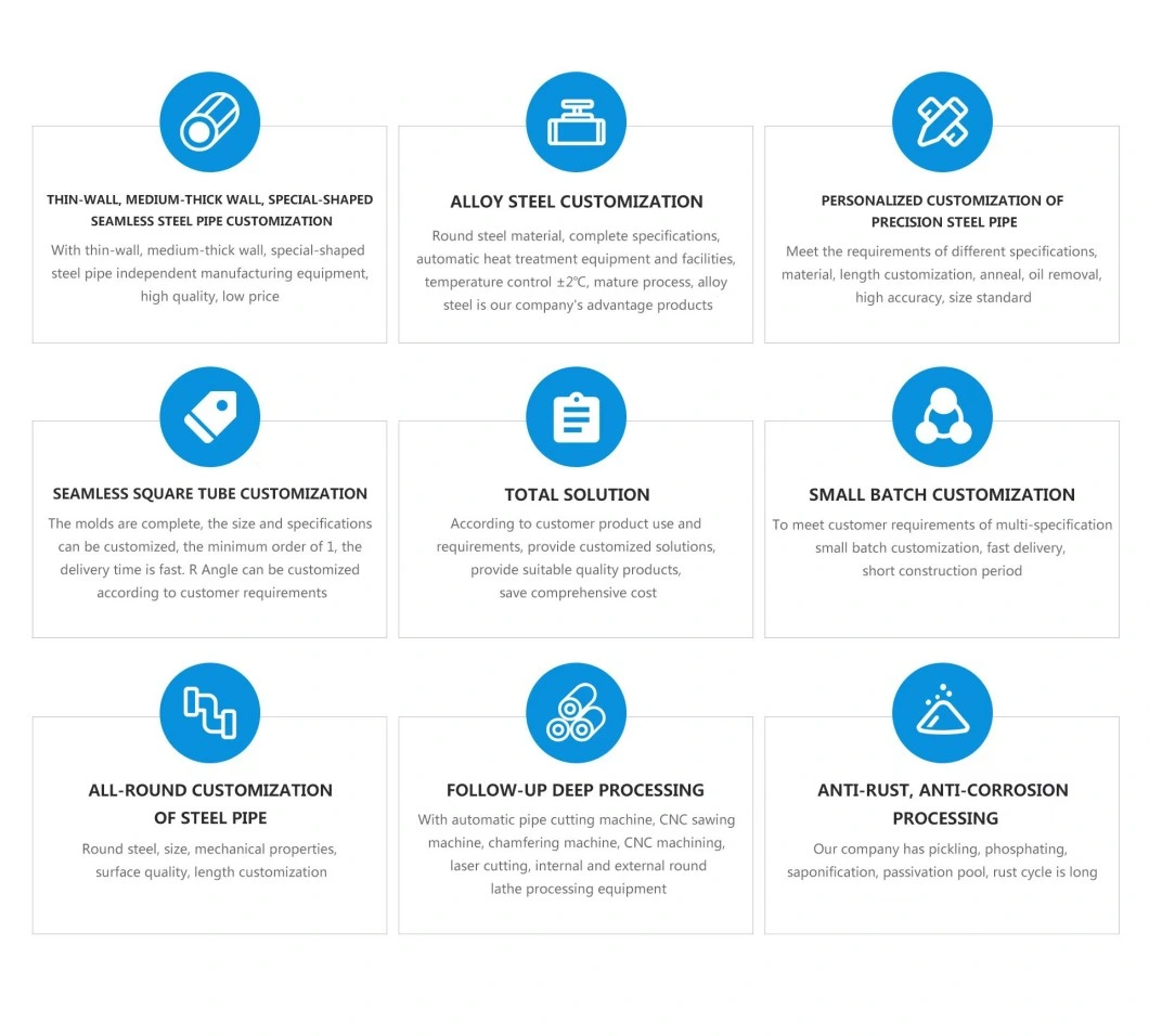 Alloy Steel Tube High Strength Low Alloy Steel Pipe Chromoly Steel Pipe P12/P22/P91/P92 Pipe High Temperature Resistance